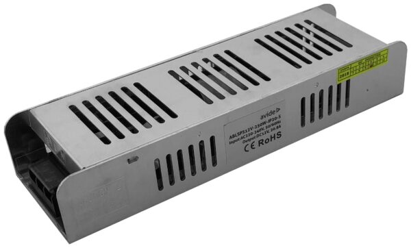 Avide LED Szalag 12V 250W IP20 Slim Tápegység | BR (SKU:ABLSPS12V-250W-IP20-S) Tápegységek
