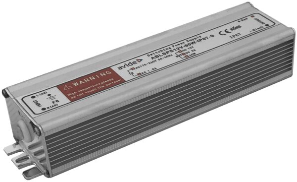 Avide LED Szalag 12V 60W IP67 Slim Tápegység | BR (SKU:ABLSPS12V-60W-IP67-S) 12V Tápegységek