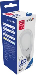 Avide LED Globe Mini B45 6W E14 CW 6400K | BR (SKU:ABMB14CW-6W) Mini Gömb