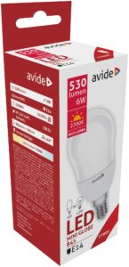 Avide LED Globe Mini B45 6W E14 EW 2700K | BR (SKU:ABMB14EW-6W) Mini Gömb