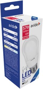 Avide LED Globe Mini B45 6W E27 CW 6400K | BR (SKU:ABMB27CW-6W) Mini Gömb