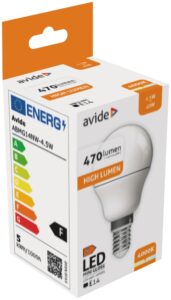 Avide LED Globe Mini G45 4.5W E14 NW 4000K | BR (SKU:ABMG14NW-4.5W) Mini Gömb