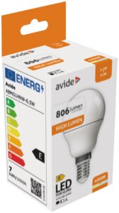 Avide LED Globe Mini G45 6.5W E14 NW 4000K | BR (SKU:ABMG14NW-6.5W) Mini Gömb