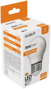 Avide LED Globe Mini G45 6.5W E27 NW 4000K | BR (SKU:ABMG27NW-6.5W) Mini Gömb