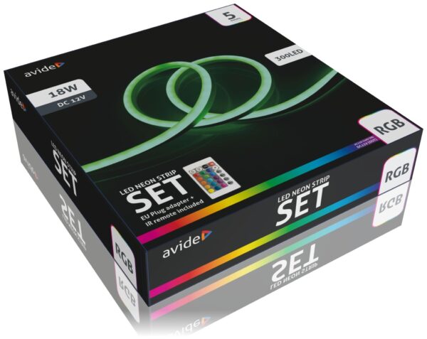 Avide LED Neon Szalag RGB 12V távirányítóval 5m *Sérült csomagolás* | BR (SKU:ABNLS-12VRGB-5MR-SCS) Szettek Avide LED Neon Szalag RGB 12V távirányítóval 5m *Sérült csomagolás* | BR (SKU:ABNLS-12VRGB-5MR-SCS) Szettek