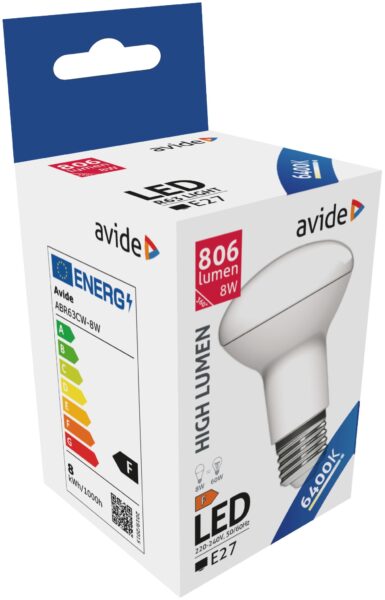 Avide LED R63 8W E27 CW 6400K | BR (SKU:ABR63CW-8W) Egyéb Avide LED R63 8W E27 CW 6400K | BR (SKU:ABR63CW-8W) Egyéb
