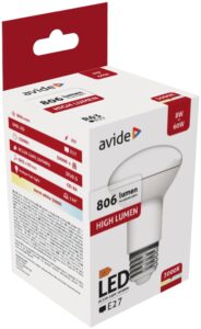 Avide LED R63 8W E27 WW 3000K | BR (SKU:ABR63WW-8W) Reflektív