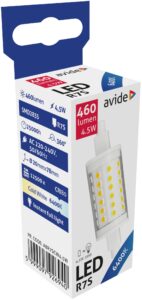 Avide LED 4.5W R7S 20x78mm CW 6400K | BR (SKU:ABR7SCW4.5W)