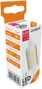 Avide LED 4.5W R7S 20x78mm NW 4000K | BR (SKU:ABR7SNW4.5W) Lineáris
