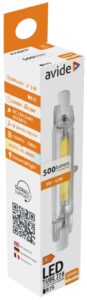 Avide LED 5W R7S 16x78mm NW 4000K | BR (SKU:ABR7SNW5W-CL) Lineáris