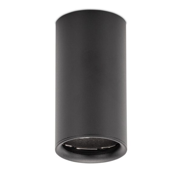Avide GU10 Lámpatest Kerek Fekete 100mm | BR (SKU:ABSDL-55100-B) Fényforrás nélküli