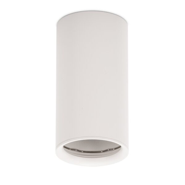 Avide GU10 Lámpatest Kerek Fehér 100mm | BR (SKU:ABSDL-55100-W) Fényforrás nélküli