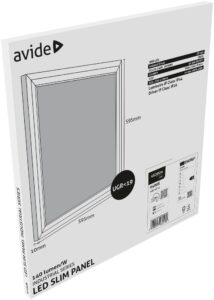 Avide LED Panel 600x600mm 33W CW 6400K 140lm/W UGR+IP44 Industrial Range | BR (SKU:ABSLP600-33W-CW-IND) Industrial