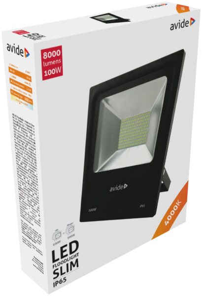 Avide LED Reflektor Slim SMD 30W állványos 1.5m NW 4000K *Sérült Csomagolás* | BR (SKU:ABSSTFLNW-30W-SCS) Reflektorok