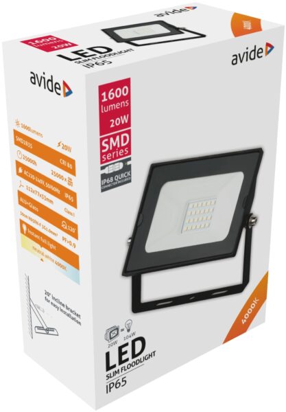 Avide LED Reflektor Slim SMD 20W NW 4000K Gyorscsat. | BR (SKU:ABSSFLNW-20WQC) Reflektorok Avide LED Reflektor Slim SMD 20W NW 4000K Gyorscsat. | BR (SKU:ABSSFLNW-20WQC) Reflektorok
