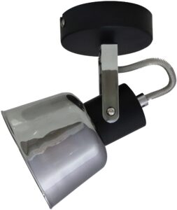 Avide Fali Lámpa Maya 1xE14 Foglalattal Fekete | BR (SKU:ABWL-MA1B) Fényforrás nélküli