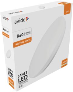 Avide LED Mennyezeti Lámpa Janet 12W 260*60mm NW 4000K | BR (SKU:ACLO26NW-12W-JAN) 12W