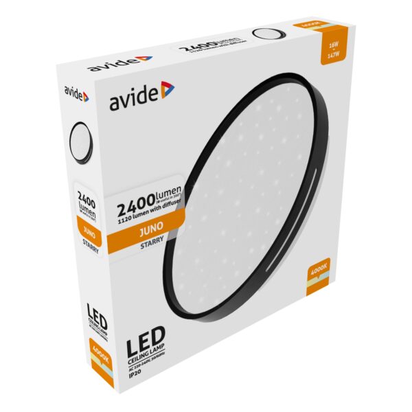 Avide LED Mennyezeti Lámpa Juno 16W 335*60mm NW 4000K 100lm/W | BR (SKU:ACLO33NW-16W-JUN) 16W Avide LED Mennyezeti Lámpa Juno 16W 335*60mm NW 4000K 100lm/W | BR (SKU:ACLO33NW-16W-JUN) 16W