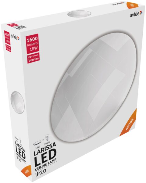 Avide LED Mennyezeti Lámpa Larissa 18W 325*65mm NW 4000K | BR (SKU:ACLO33NW-18W-LAR) Mennyezeti lámpák