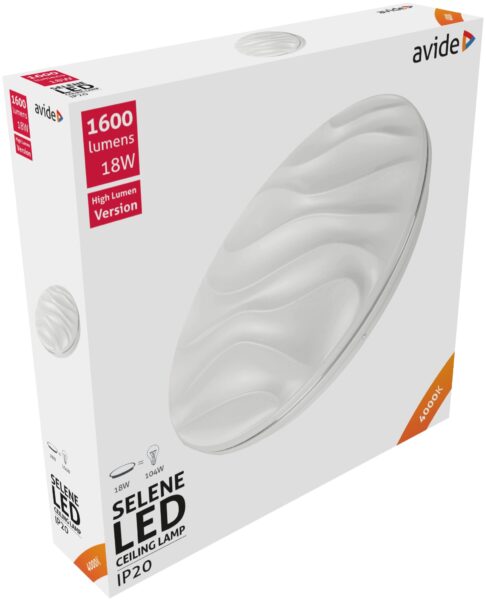 Avide LED Mennyezeti Lámpa Selene 18W 330*68mm NW 4000K | BR (SKU:ACLO33NW-18W-SEL) Mennyezeti lámpák
