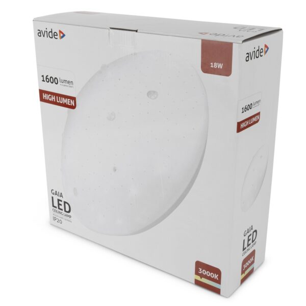 Avide LED Mennyezeti Lámpa Gaia 18W 330*105mm WW 3000K | BR (SKU:ACLO33WW-18W-GAI) 18W