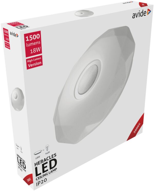 Avide LED Mennyezeti Lámpa Heracles 18W 348*66mm WW 3000K | BR (SKU:ACLO33WW-18W-HER)