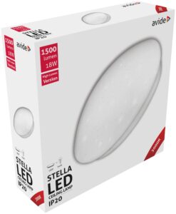 Avide LED Mennyezeti Lámpa Stella (Csillagos) 18W 330*100mm WW 3000K | BR (SKU:ACLO33WW-18W-HL-ST) 18W