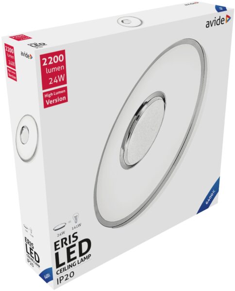 Avide LED Mennyezeti Lámpa Eris 24W 380*85mm CW 6400K | BR (SKU:ACLO38CW-24W-ERI) 24W