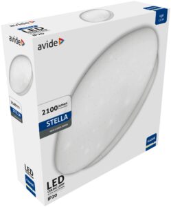 Avide LED Mennyezeti Lámpa Stella (Csillagos) 24W 380*110mm CW 6400K | BR (SKU:ACLO38CW-24W-ST) 24W Avide LED Mennyezeti Lámpa Stella (Csillagos) 24W 380*110mm CW 6400K | BR (SKU:ACLO38CW-24W-ST) 24W