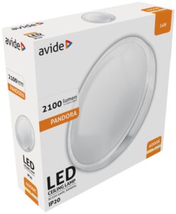 Avide LED Mennyezeti Lámpa Pandora (Alu) 24W 380*110mm NW 4000K *Sérült csomagolás* | BR (SKU:ACLO38NW-24W-ALU-SCS) 24W