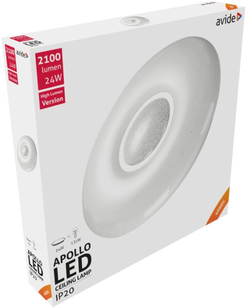 Avide LED Mennyezeti Lámpa Apollo 24W 410*70mm NW 4000K | BR (SKU:ACLO38NW-24W-APO) 24W Avide LED Mennyezeti Lámpa Apollo 24W 410*70mm NW 4000K | BR (SKU:ACLO38NW-24W-APO) 24W