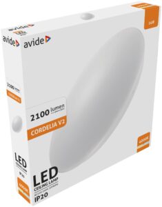 Avide LED Mennyezeti Lámpa Janet 24W 380*60mm NW 4000K | BR (SKU:ACLO38NW-24W-JAN) 24W