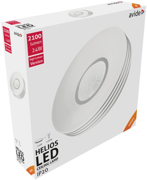 Avide LED Mennyezeti Lámpa Helios 24W 380*95mm NW 4000K | BR (SKU:ACLO38NW-24W-HEL) 24W