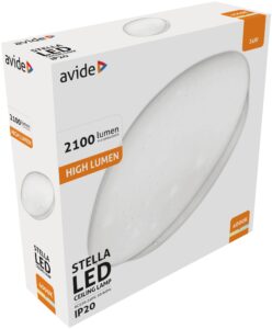 Avide LED Mennyezeti Lámpa Stella (Csillagos) 24W 380*110mm NW 4000K High Lumen | BR (SKU:ACLO38NW-24W-HL-ST) 24W