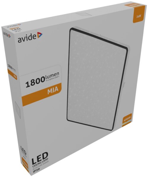 Avide LED Mennyezeti Lámpa Mia Csillagos 24W 370*50mm NW 4000K *Sérült Csomagolás* | BR (SKU:ACLO38NW-24W-MIA-SCS) Egyéb Avide LED Mennyezeti Lámpa Mia Csillagos 24W 370*50mm NW 4000K *Sérült Csomagolás* | BR (SKU:ACLO38NW-24W-MIA-SCS) Egyéb