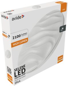 Avide LED Mennyezeti Lámpa IP44 Selene 24W 380*70mm NW 4000K | BR (SKU:ACLO38NW-24W-SEL44) 24W