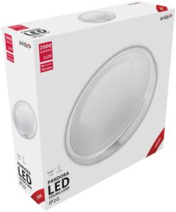 Avide LED Mennyezeti Lámpa Pandora (Alu) 24W 380*110mm WW 3000K | BR (SKU:ACLO38WW-24W-ALU) 24W