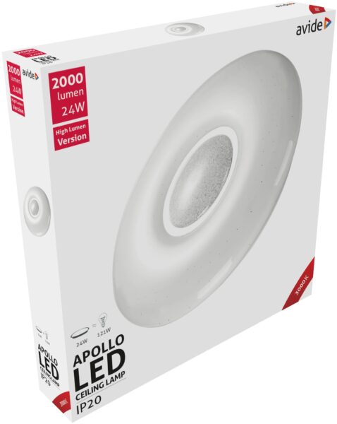 Avide LED Mennyezeti Lámpa Apollo 24W 410*70mm WW 3000K | BR (SKU:ACLO38WW-24W-APO) 24W Avide LED Mennyezeti Lámpa Apollo 24W 410*70mm WW 3000K | BR (SKU:ACLO38WW-24W-APO) 24W