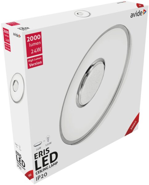 Avide LED Mennyezeti Lámpa Eris 24W 380*85mm WW 3000K | BR (SKU:ACLO38WW-24W-ERI) Mennyezeti lámpák Avide LED Mennyezeti Lámpa Eris 24W 380*85mm WW 3000K | BR (SKU:ACLO38WW-24W-ERI) Mennyezeti lámpák