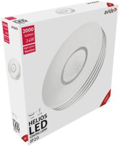 Avide LED Mennyezeti Lámpa Helios 24W 380*95mm WW 3000K | BR (SKU:ACLO38WW-24W-HEL) 24W