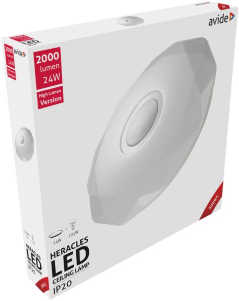 Avide LED Mennyezeti Lámpa Heracles 24W 395*66mm WW 3000K | BR (SKU:ACLO38WW-24W-HER) Mennyezeti lámpák Avide LED Mennyezeti Lámpa Heracles 24W 395*66mm WW 3000K | BR (SKU:ACLO38WW-24W-HER) Mennyezeti lámpák