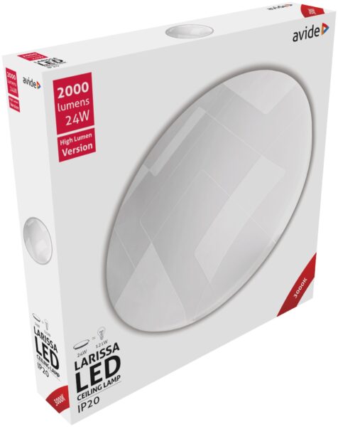 Avide LED Mennyezeti Lámpa Larissa 24W 375*70mm WW 3000K | BR (SKU:ACLO38WW-24W-LAR) 24W Avide LED Mennyezeti Lámpa Larissa 24W 375*70mm WW 3000K | BR (SKU:ACLO38WW-24W-LAR) 24W