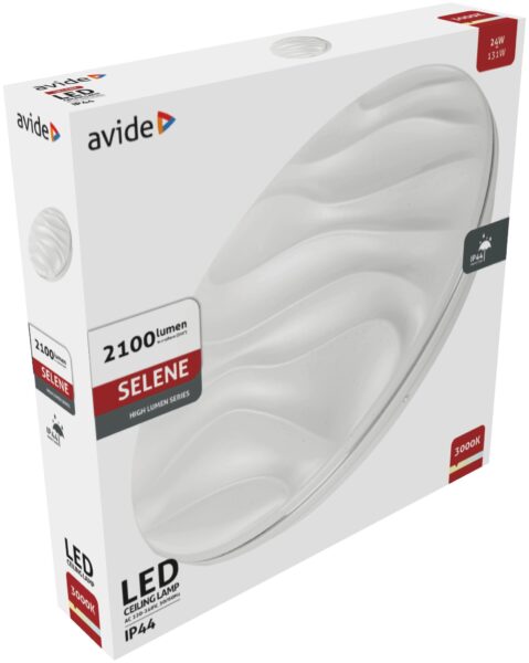 Avide LED Mennyezeti Lámpa IP44 Selene 24W 380*70mm WW 3000K | BR (SKU:ACLO38WW-24W-SELE44) Mennyezeti lámpák Avide LED Mennyezeti Lámpa IP44 Selene 24W 380*70mm WW 3000K | BR (SKU:ACLO38WW-24W-SELE44) Mennyezeti lámpák