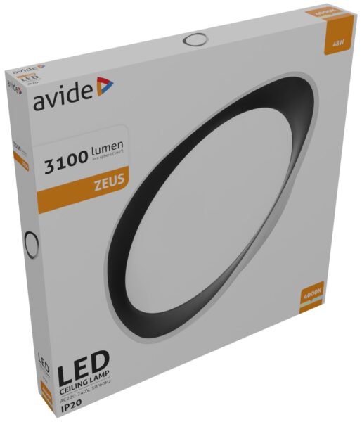 Avide LED Mennyezeti Lámpa Zeus 48W NW 4000K | BR (SKU:ACLO48NW-48W-ZEU) 48W Avide LED Mennyezeti Lámpa Zeus 48W NW 4000K | BR (SKU:ACLO48NW-48W-ZEU) 48W