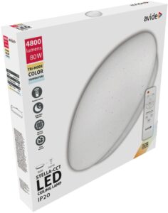 Avide LED Mennyezeti Lámpa Stella-CCT 80W (40+40) Távirányítóval | BR (SKU:ACLOCCT-80W-R-ST) Távirányítós