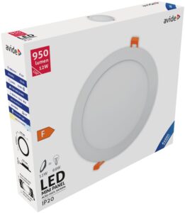 Avide LED Beépíthető Kerek Mennyezeti Lámpa ALU 12W CW 6400K | BR (SKU:ACRPCW-R-12W-ALU) Kerek