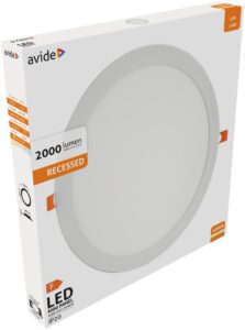 Avide LED Beépíthető Kerek Mennyezeti Lámpa ALU 24W NW 4000K | BR (SKU:ACRPNW-R-24W-ALU) Kerek