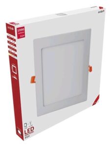 Avide LED Beépíthető Négyzetes Mennyezeti Lámpa ALU 24W WW 3000K | BR (SKU:ACRPWW-S-24W-ALU) Négyzetes