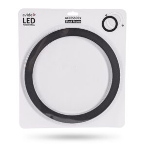 Avide Panelkeret Fekete kerek, 24W beépíthető ALU panelhez | BR (SKU:ACRPXX-R-24W-ALU-ERB) Kerek