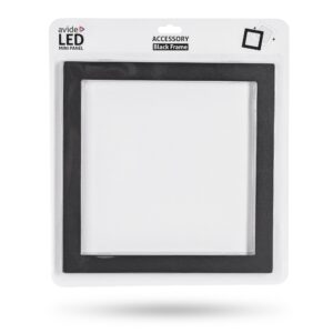Avide Panelkeret Fekete négyzetes, 18W beépíthető ALU panelhez | BR (SKU:ACRPXX-S-18W-ALU-ERB) Négyzetes